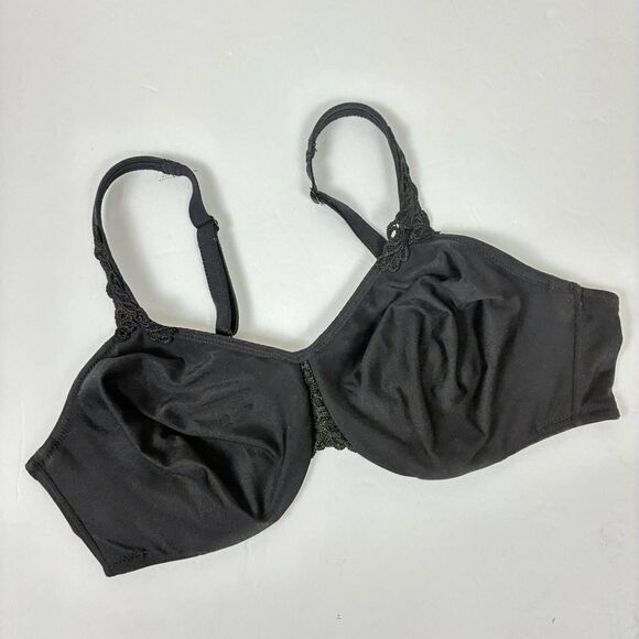 ⭐️ WACOAL Full Cup Minimizer Bra 40C Black Underwire Unpadded - Picture 1 of 8